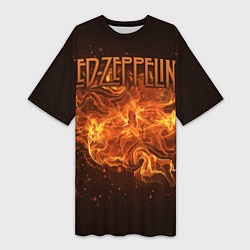 Женская длинная футболка Led Zeppelin