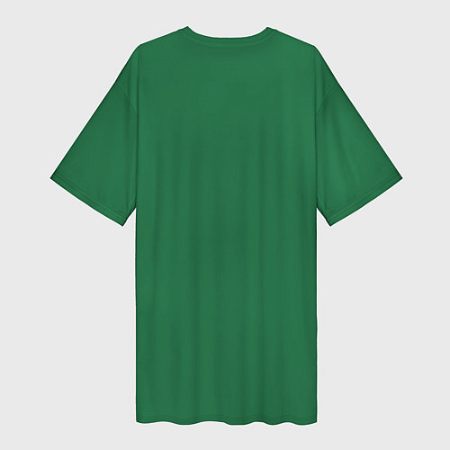 Женская длинная футболка Пограничная служба зеленый / 3D-принт – фото 2