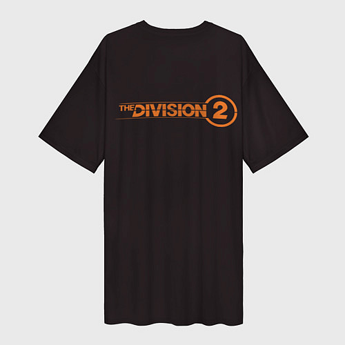 Женская длинная футболка The Division 2 / 3D-принт – фото 2