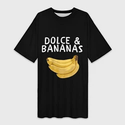 Женская длинная футболка Dolce and Bananas