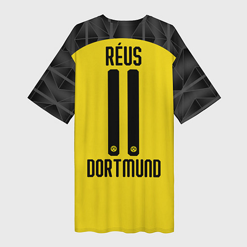 Женская длинная футболка Reus home UEFA 19-20 / 3D-принт – фото 2