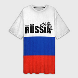 Женская длинная футболка Russia