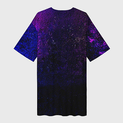 Женская длинная футболка ATEEZ neon / 3D-принт – фото 2