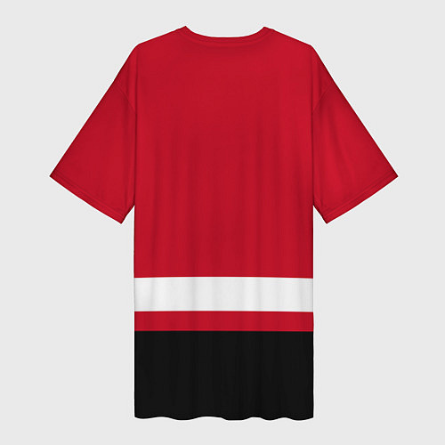 Женская длинная футболка Chicago Blackhawks / 3D-принт – фото 2