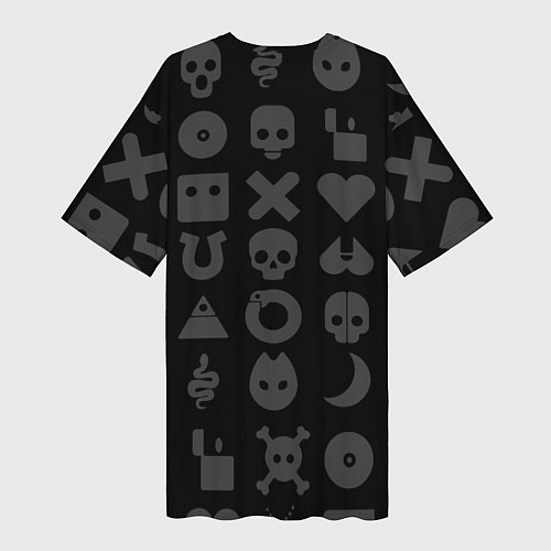 Женская длинная футболка LOVE DEATH ROBOTS LDR / 3D-принт – фото 2
