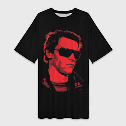 Женская длинная футболка The Terminator 1984