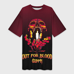 Женская длинная футболка Out for blood
