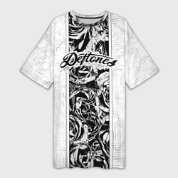 Женская длинная футболка Deftones