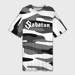 Женская длинная футболка Камуфляж Sabaton