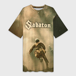 Женская длинная футболка Sabaton