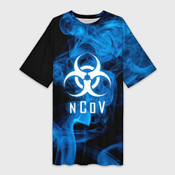 Женская длинная футболка NCoV