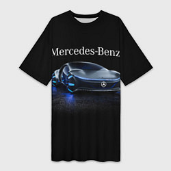 Женская длинная футболка MERCEDES