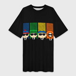 Женская длинная футболка South Park