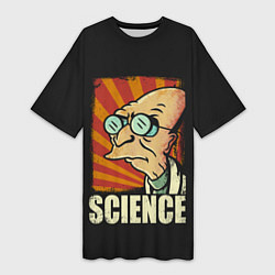 Женская длинная футболка Futurama Science