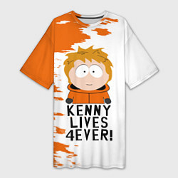 Женская длинная футболка Кенни вечно живой!
