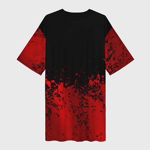 Женская длинная футболка Slipknot 9 / 3D-принт – фото 2