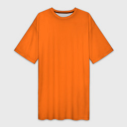 Женская длинная футболка Цвет апельсиновая корка