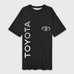 Женская длинная футболка Toyota CARBON
