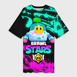 Женская длинная футболка BRAWL STARS SPROUT 24