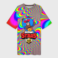 Женская длинная футболка BRAWL STARS EL PRIMO