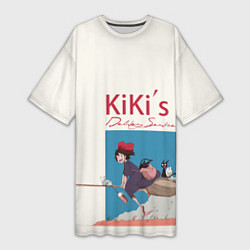 Женская длинная футболка Kiki’s Delivery Service