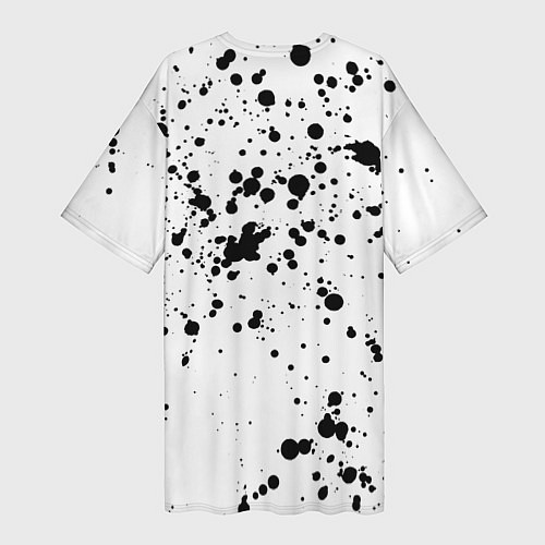 Женская длинная футболка Далматинец / 3D-принт – фото 2