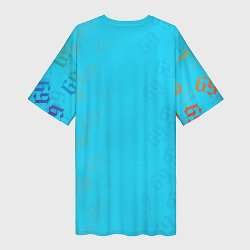Женская длинная футболка 6IX9INE- GOOBA / 3D-принт – фото 2