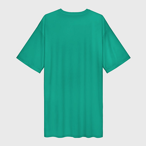 Женская длинная футболка Зеленый / 3D-принт – фото 2