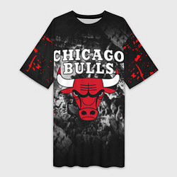 Женская длинная футболка CHICAGO BULLS