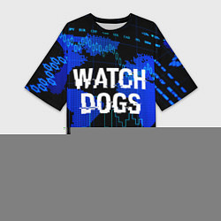 Футболка женская длинная Watch Dogs, цвет: 3D-принт