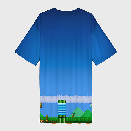 Женская длинная футболка Minecraft / 3D-принт – фото 2
