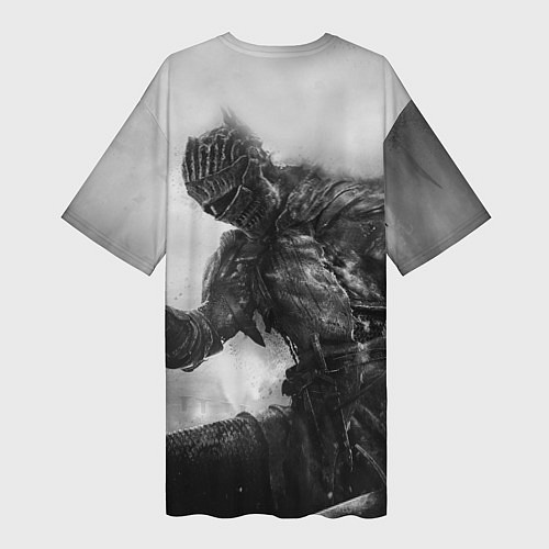 Женская длинная футболка DARK SOULS / 3D-принт – фото 2