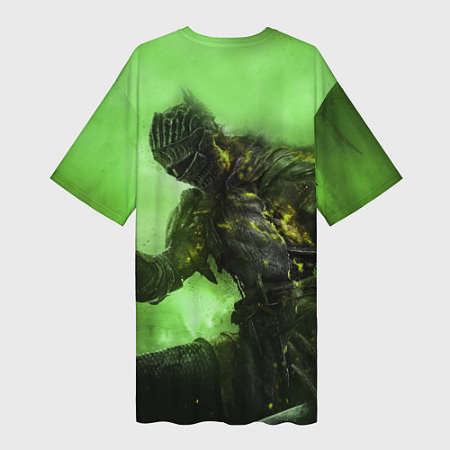 Женская длинная футболка DARK SOULS / 3D-принт – фото 2