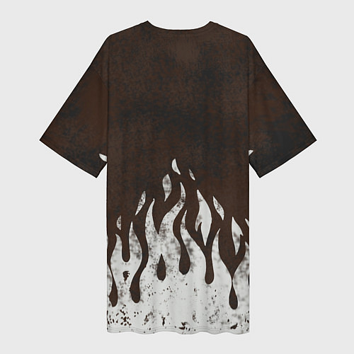 Женская длинная футболка Cs:go - Оксидное пламя / 3D-принт – фото 2