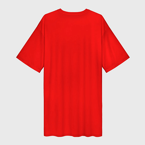 Женская длинная футболка Манчестер Юнайтед форма 2020 / 3D-принт – фото 2