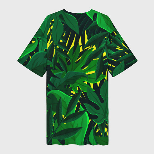 Женская длинная футболка В джунглях / 3D-принт – фото 2