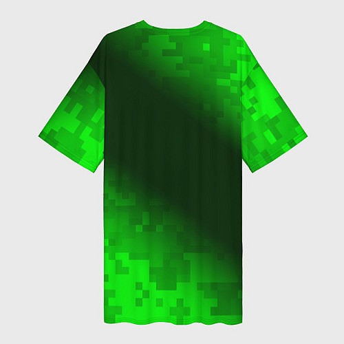 Женская длинная футболка MINECRAFT МАЙНКРАФТ / 3D-принт – фото 2