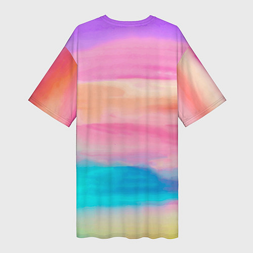 Женская длинная футболка Марина / 3D-принт – фото 2