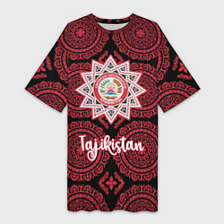 Женская длинная футболка Таджикистан