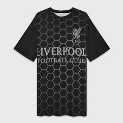 Футболка женская длинная LIVERPOOL, цвет: 3D-принт