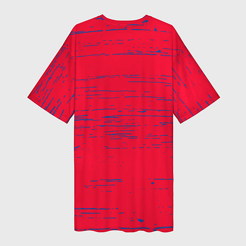Женская длинная футболка BAYERN MUNCHEN / 3D-принт – фото 2