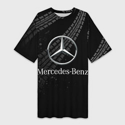 Женская длинная футболка MERCEDES