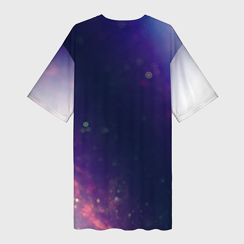 Женская длинная футболка NASA НАСА / 3D-принт – фото 2