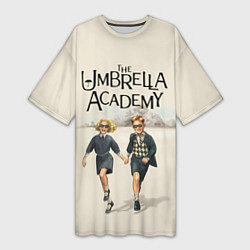 Женская длинная футболка The umbrella academy