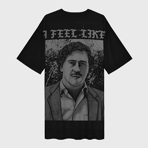 Женская длинная футболка I feel Like Escobar / 3D-принт – фото 2
