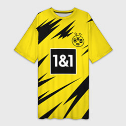 Футболка женская длинная Reus Borussia Dortmund 20-21, цвет: 3D-принт