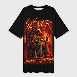 Женская длинная футболка Slayer