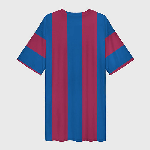 Женская длинная футболка FC Barcelona 2021 / 3D-принт – фото 2