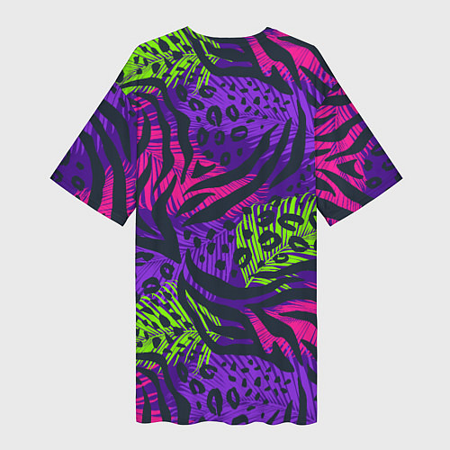 Женская длинная футболка Африканский дух / 3D-принт – фото 2