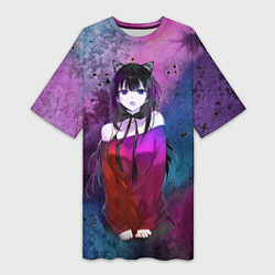 Женская длинная футболка Anime